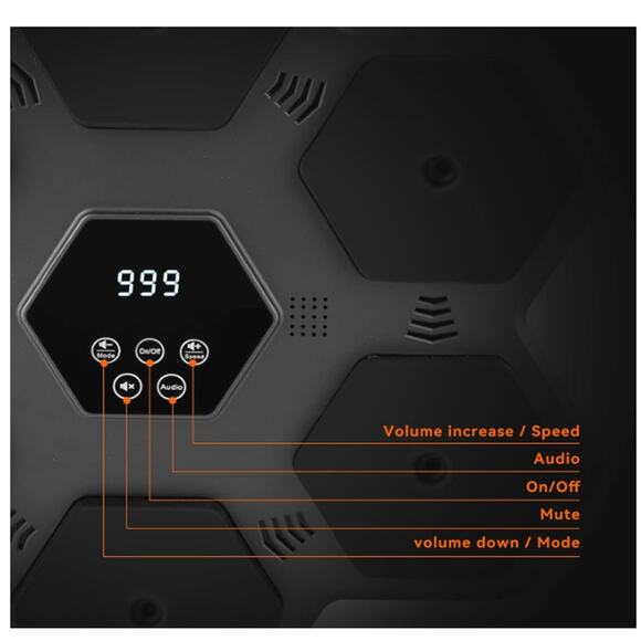 Music Boxing Machine with Gloves Smart Bluetooth Wall Mounted Electronic - Picture 3 of 7